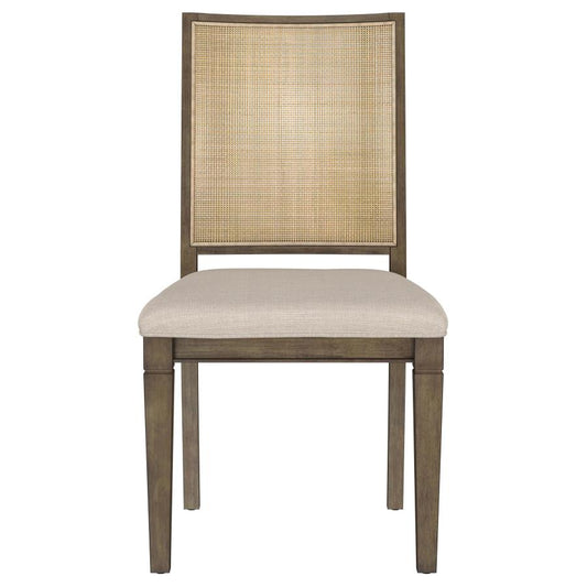 Matisse Woven Rattan Back Dining Chair - Light Brown