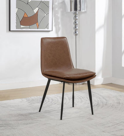 Ortega Upholstered Dining Chair - Coffee Brown