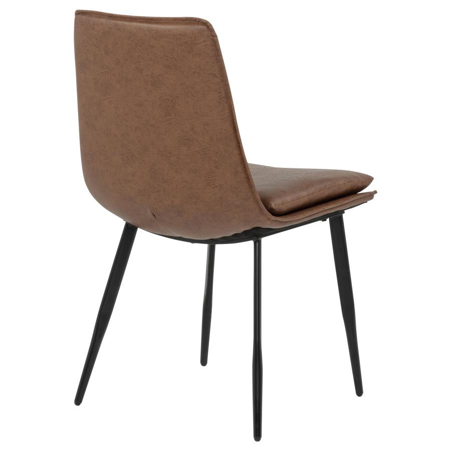 Ortega Upholstered Dining Chair - Coffee Brown