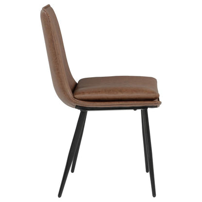Ortega Upholstered Dining Chair - Coffee Brown