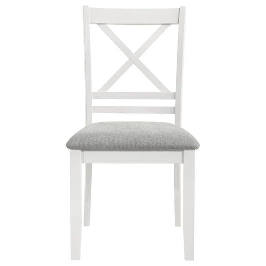 Hollis X Back Dining Chair - White/Natural