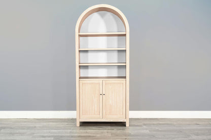 Sunny Designs Arched Top Cabinet w/Doors - Natural