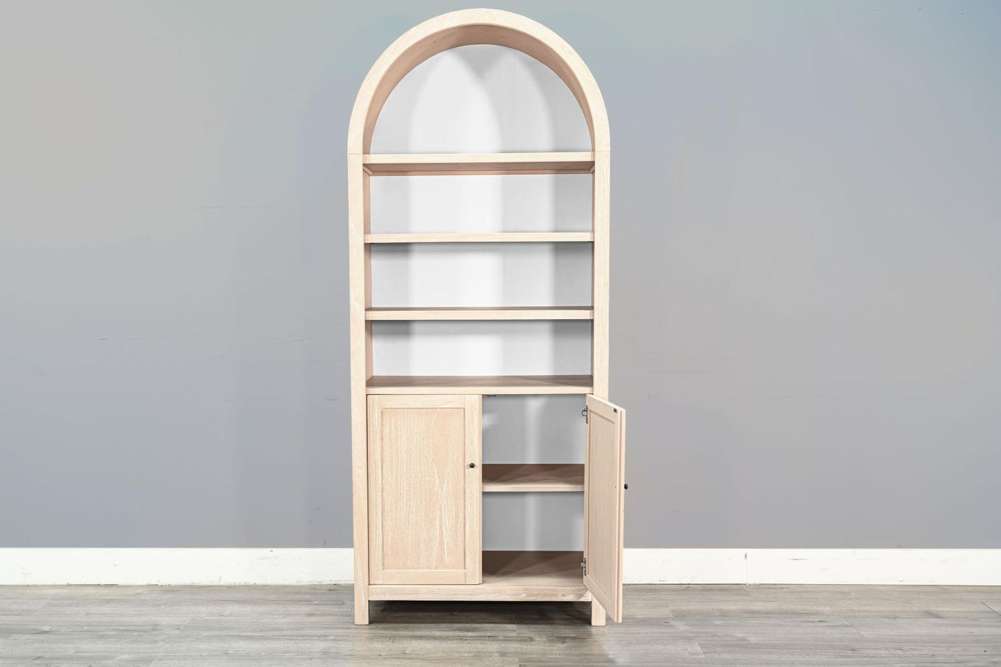 Sunny Designs Arched Top Cabinet w/Doors - Natural