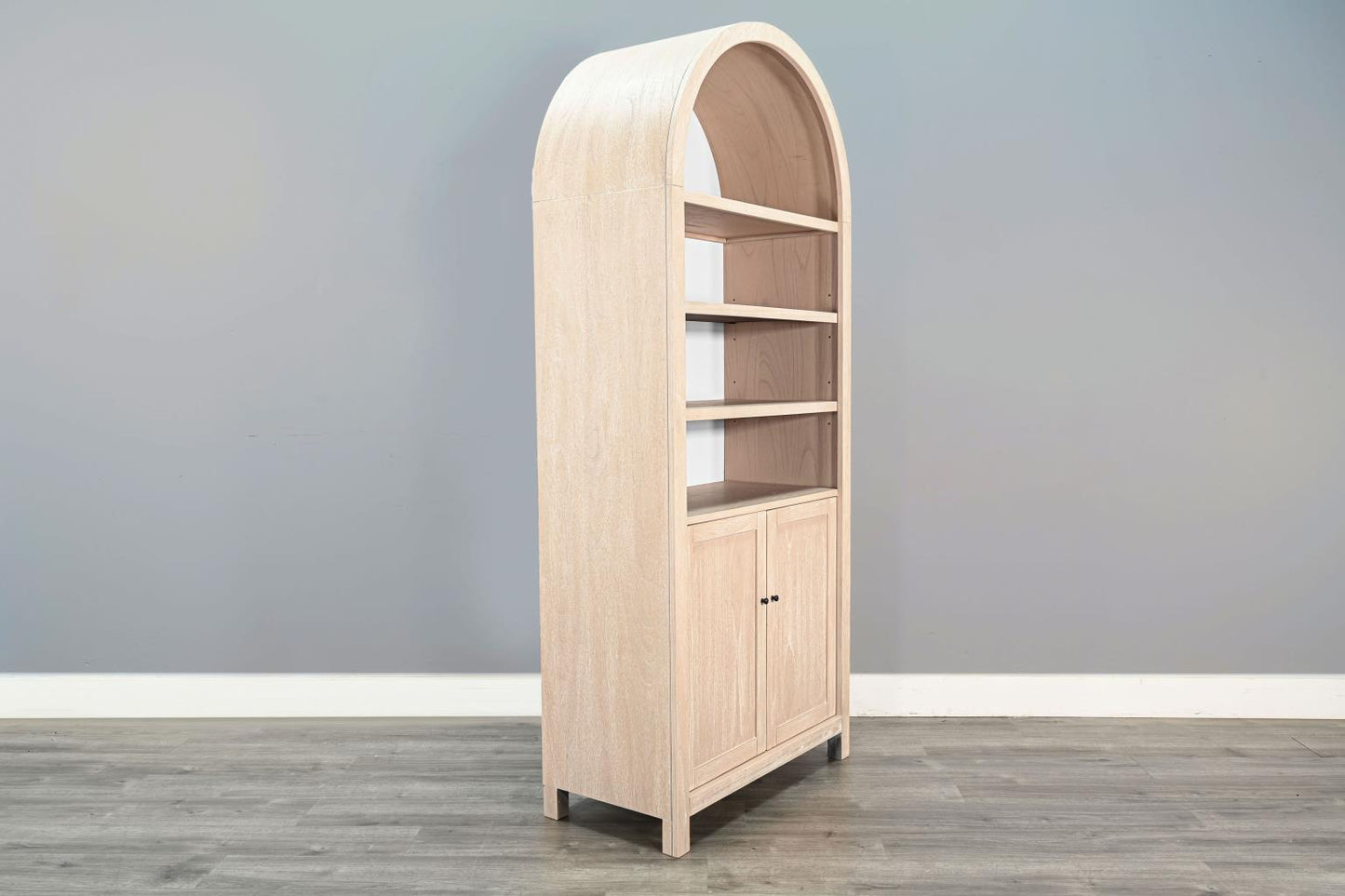 Sunny Designs Arched Top Cabinet w/Doors - Natural