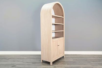 Sunny Designs Arched Top Cabinet w/Doors - Natural
