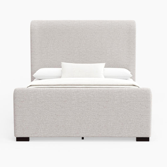 Adele Upholstered Platform Bed - Stone Beige