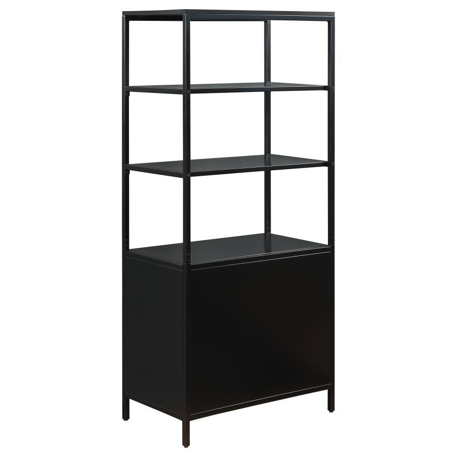 Amherst Accent Cabinet w/Rattan Doors - Black