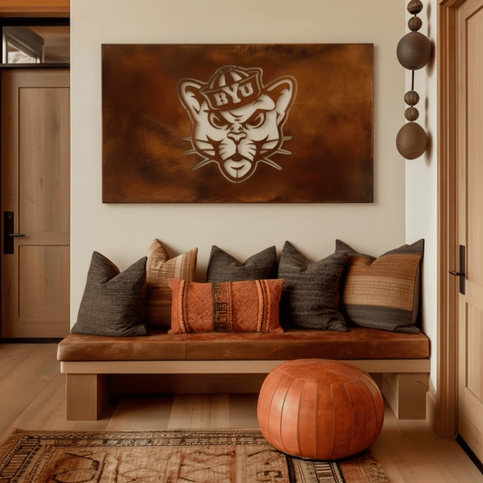 The BYU Cat- Metal Wall Art - Landscape